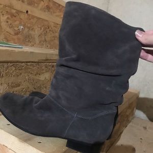 Never Worn Leather Slouch Boots Size 11